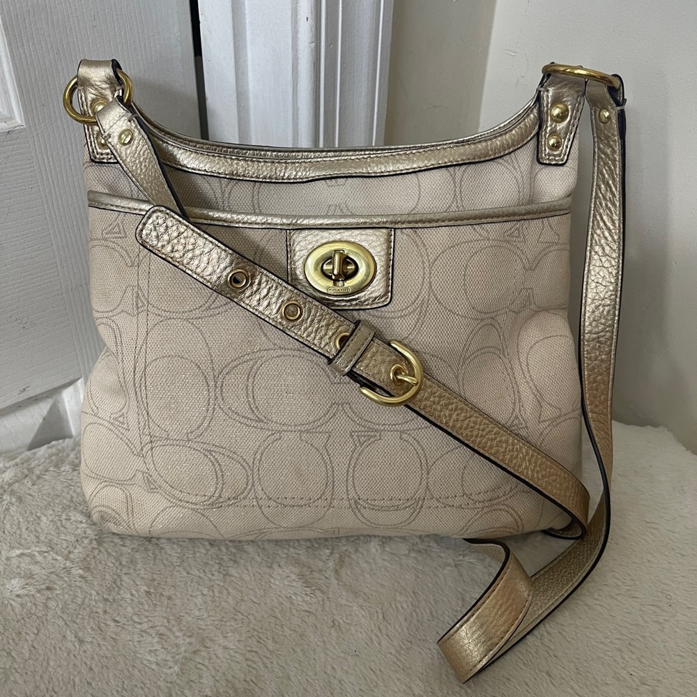 Coach canvas bag EUC